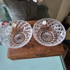 Pair of Lenox crystal bowls 5"